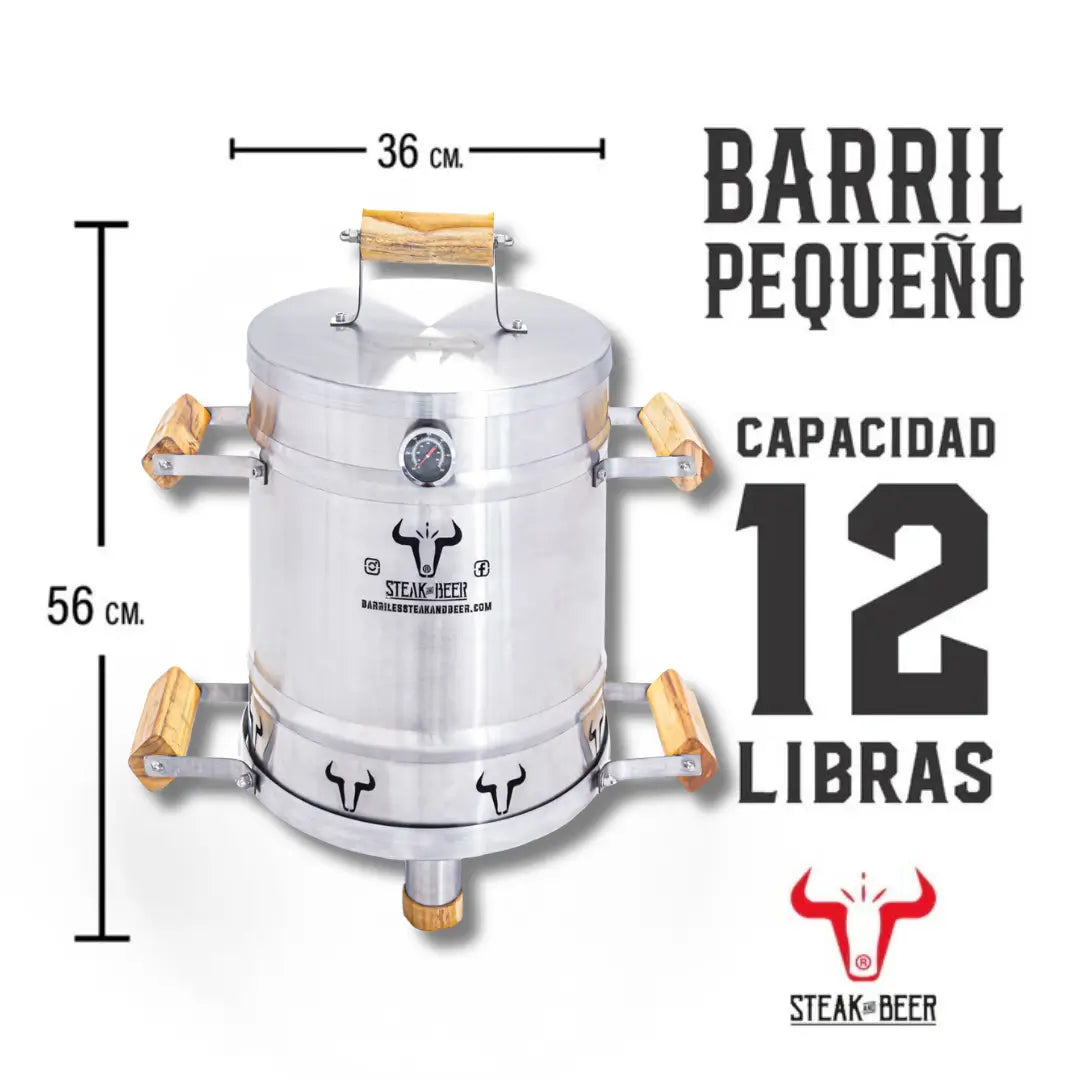 Barril Asador/Ahumador 360° – Sabor Perfecto