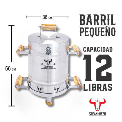 Barril Asador/Ahumador 360° – Sabor Perfecto