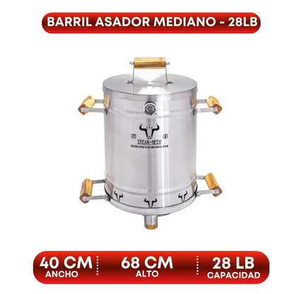 Barril Asador Tamaño Mediano